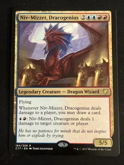 1x Niv-MIzzet Dracogenius (184) Commander 2017 LP MTG Magic the Gathering x1 MKE - Image 1