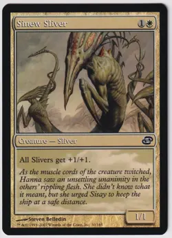 MTG Foil 1X Sinew Sliver X1 Planar Chaos Magic - NM - Image 1