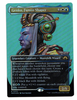 MTG Card: Genku, Future Shaper Borderless Foil Modern Horizons 3 #0373 Rare! NM - Image 1