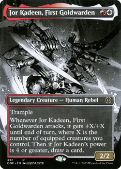 MTG Foil SC Phyrexia: All Will Be One ONE Jor Kadeen, First Goldwarden MINT - Image 1