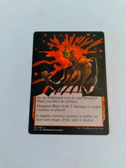 Mtg Hand Painted Altered Art Shrapnel Blast. - Image 1