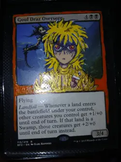 Mtg Hand Painted Altered Art Guul Draz Overseer Anime Alt Art - Image 1