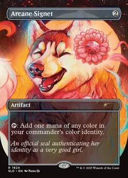 Arcane Signet | MTG Dogs Are Better Than Cats Secret Lair Drop 1924 NF - Image 1