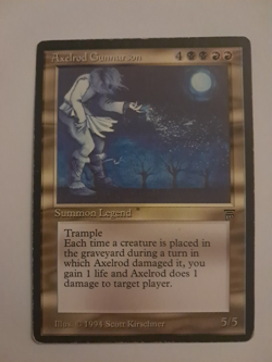 Axelrod Gunnarson HP English Legends MTG Magic the Gathering - Image 1