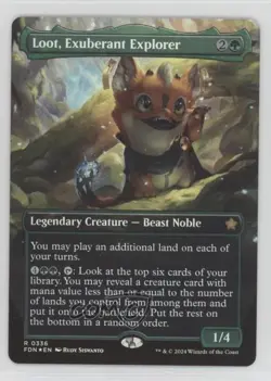 Loot Exuberant Explorer (Borderless) Foil Magic: Foundations #0336 18n9 - Image 1