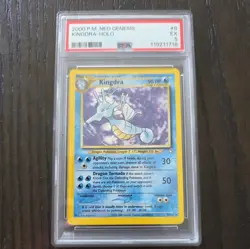 Pokemon: Kingdra #8/111 Neo Genesis 2000 Holo Rare - Vintage PSA 5 - Image 1