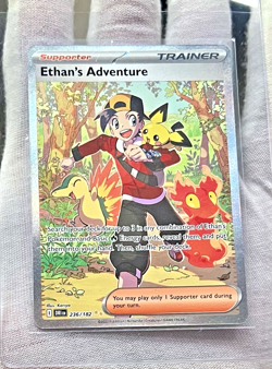 2025 Pokemon S&V Destined Rivals Ethan's Adventure 236/182 SIR HOLO - Image 2