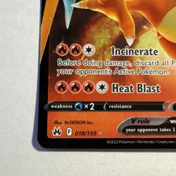 Pokemon Charizard V 018/159 SWSH: Crown Zenith Ultra Rare - NM - Image 5