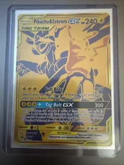 Pikachu & Zekrom GX SM248 Black Star Promo Sun And Moon Pokemon Card NM - Image 5