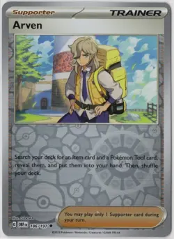 Pokemon TCG - ARVEN - 186/197 Obsidian Flames - Reverse Holo - NM/M Pack Fresh - Image 1