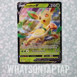 Pokemon Card Leafeon V SWSH194 Black Star Promo Leafeon Vstar Special Collection - Image 1