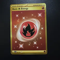 Pokemon TCG Basic Fire Energy Obsidian Flames Holo Card 230/197 - Image 1