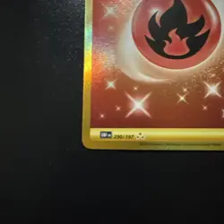 Pokemon TCG Basic Fire Energy Obsidian Flames Holo Card 230/197 - Image 3