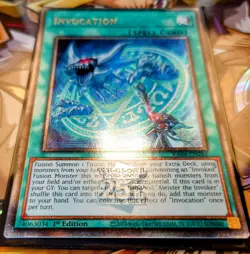Invocation (Quarter Century Secret Rare) DAMAGED - RA04-EN281 - Yu-Gi-Oh TCG - Image 2