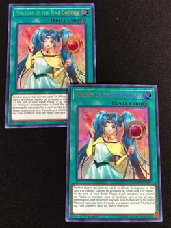 Yugioh Mischief of the Time Goddess SHVA-EN007 1ST SECRET X2 (NM) - Image 1