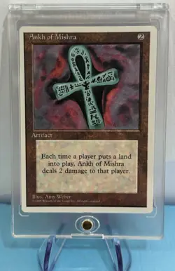 Vintage Magic The Gathering (MTG) : 4th Edition :Ankh of Mishra - Image 2