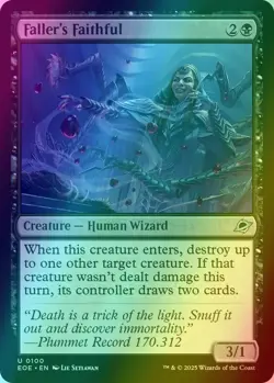 🔥MTG Faller's Faithful - Edge of Eternities (EOE) FOIL NEAR MINT🔥 - Image 1
