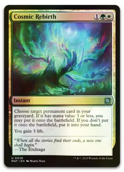 mtg magic Cosmic Rebirth FOIL FRENCH vf fr Renaissance cosmique - Image 1