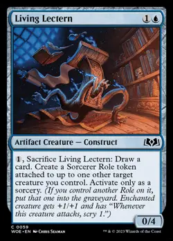 Living Lectern [Wilds of Eldraine] Near Mint MTG - Image 1