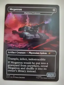 Megatron / Blightsteel Colossus Foil Secret L'Air Transformers NM ENG MTG - Image 2