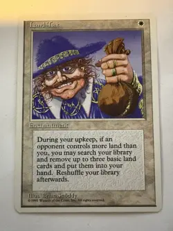 1x Land Tax 4th Fourth Edition NM MTG Magic the Gathering x1 MKE - Image 1