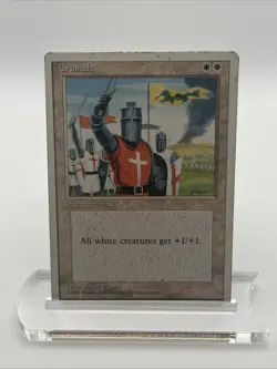 1 BANNED MTG Magic The Gathering Crusadee Fourth Edition Very Good Mark Poole - Image 1