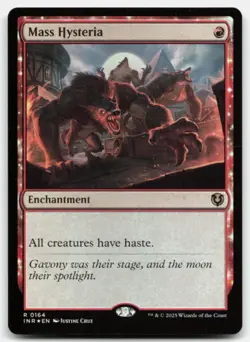 MTG Mass Hysteria Foil R Innistrad Remastered 164 LP - Image 1