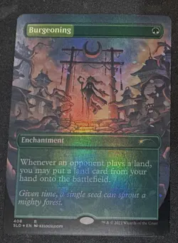 FOIL Burgeoning (Borderless) SLD 408 Near Mint - Image 1