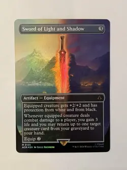 Sword of Light and Shadow (Borderless) Universes Beyond: Assassin's Creed Foil - Image 1
