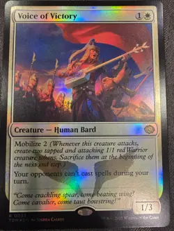 Voice of Victory Foil - Tarkir Dragonstorm - Magic the Gathering - Image 2