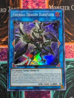 Yu-Gi-Oh! Firewall Dragon Darkfluid MP20-EN168 1st Edition Super Rare NM - Image 1