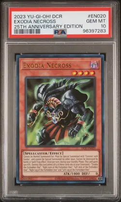 2023 Yu-Gi-Oh! 25th Anniversary Exodia Necross DCR-EN020 PSA 10 Gem Mint - Image 1