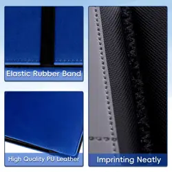 Trading Card Binder with strap 9 Pocket, Premium Leather Cards Album with 360... - Image 3