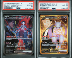 PSA 10 Team Rocket's Mewtwo SAR UR Sequential 130 125/098 Pokemon Card JPN 2025 - Image 1
