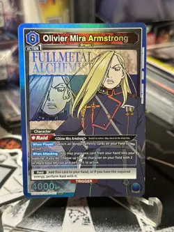 Olivier Armstrong SR Holo English Fullmetal Alchemist Union Arena Card - Image 3