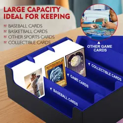 1800+ Card Deck Case - PU Leather MTG Storage Box Microfiber Lined Yugioh Str... - Image 5