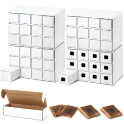 48 Pcs 32000+ Count Trading Card Storage Box Corrugated Cardboard Baseball Ca... - Image 1
