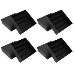 4 Pack Trading Card Storage Box, 3120 Count Card Storage Box Black Card Organ... - Image 1