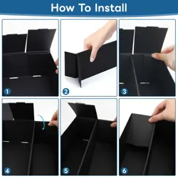 4 Pack Trading Card Storage Box, 3120 Count Card Storage Box Black Card Organ... - Image 2