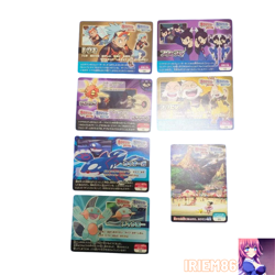 Set 7 Kyogre Marshtomp Lunatone Pokemon Scrap Card Vintage Nintendo Japan 2014 - Image 1