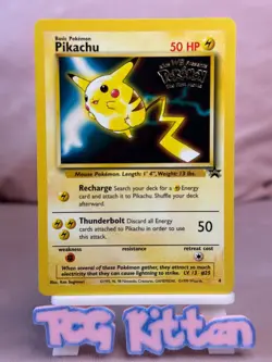 Pikachu 4 Card 'C' WB Movie Black Star Promo WOTC 1999 LP/MP TCGKITTEN - Image 1