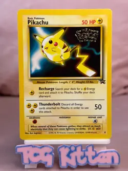 Pikachu 4 Card 'B' WB Movie Black Star Promo WOTC 1999 LP/MP TCGKITTEN - Image 1