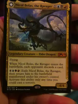 Light Play, English MTG Regular Nicol Bolas, the Ravager - the Arisen - Image 1