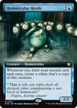 Homunculus Horde (Extended Art) - Light Play MTG Foundations - Image 1