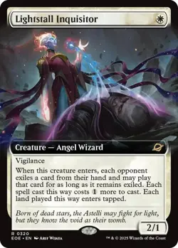🔥MTG Lightstall Inquisitor (Extended Art) Edge of Eternities (EOE) NEAR MINT🔥 - Image 1