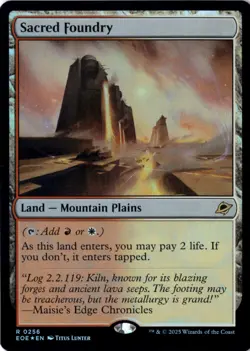 Sacred Foundry Foil Edge of Eternities 256 NM MTG - Image 1