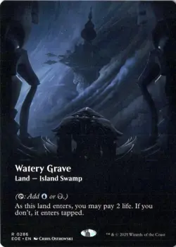 Watery Grave (Borderless) Edge of Eternities 286 NM MTG - Image 1