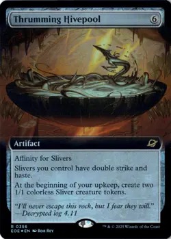 Thrumming Hivepool (Extended Art) Foil Edge of Eternities 356 NM MTG - Image 1