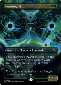 Cosmogoyf (Borderless) Foil Edge of Eternities 313 NM MTG - Image 1