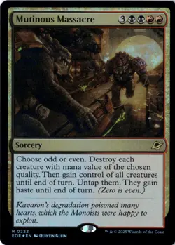 Mutinous Massacre Foil Edge of Eternities 222 NM MTG - Image 1